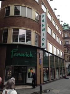 Fenwicks Newcastle where Vera does some shopping (c) the booktrail