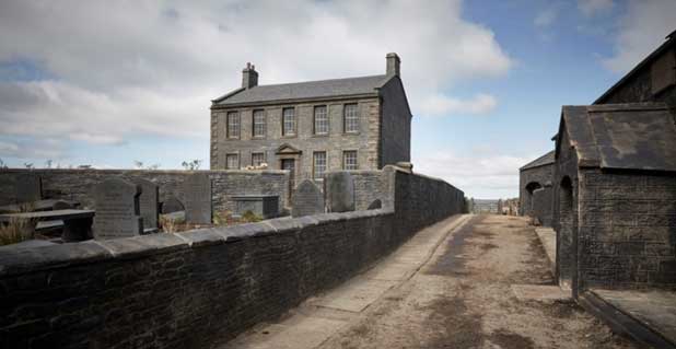 The Brontë parsonage designed by Grant-Montgomery for the BBC show (c)The Brontë Society