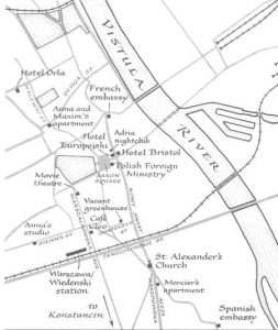 Warsaw map from the book