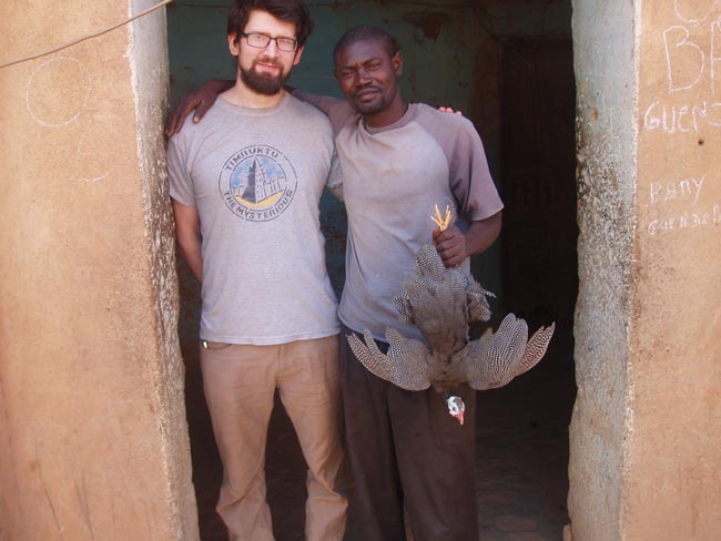 Delievering Guinea Fowl (C) Nick Jubber