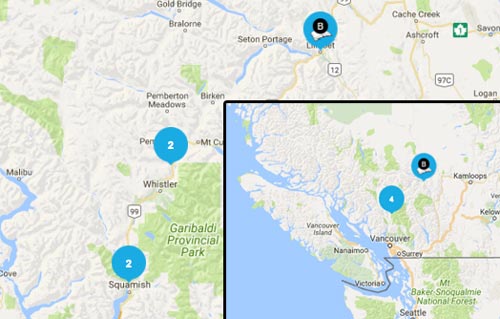 BC map Tracker's Canyon