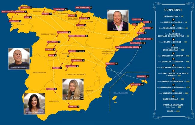 Foodie map of Spain