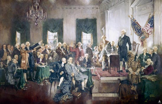 SIgning of the Constitution (c) Architect of the Constitution https://www.aoc.gov