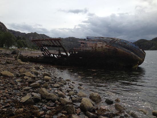 Shipwreck at Lower Diabiag (C) Daniel James