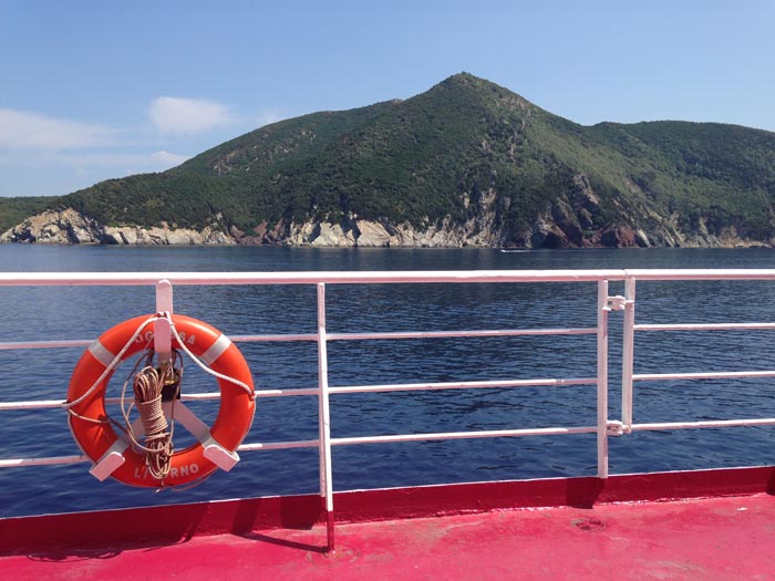 Elba from the ferry (c) Emylia Hall