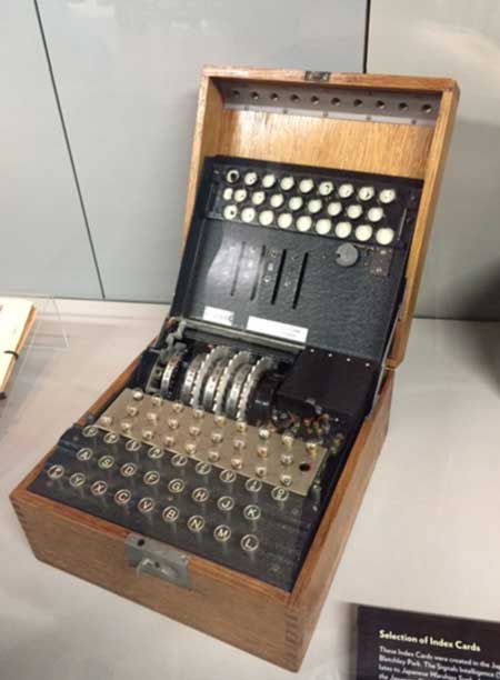 The Enigma machine (c) TheBookTrail