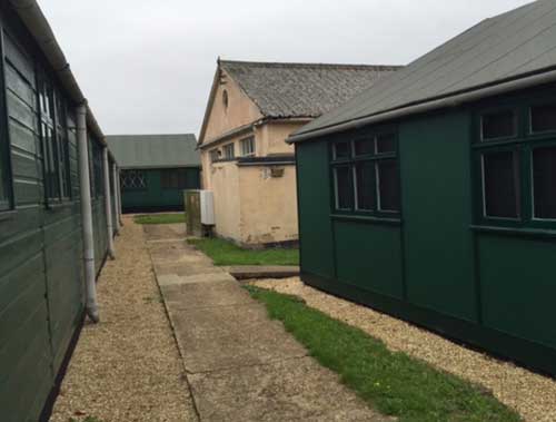 The huts at Bletchley Park (c) The BookTrail