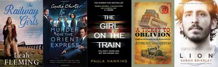 Books set on a train