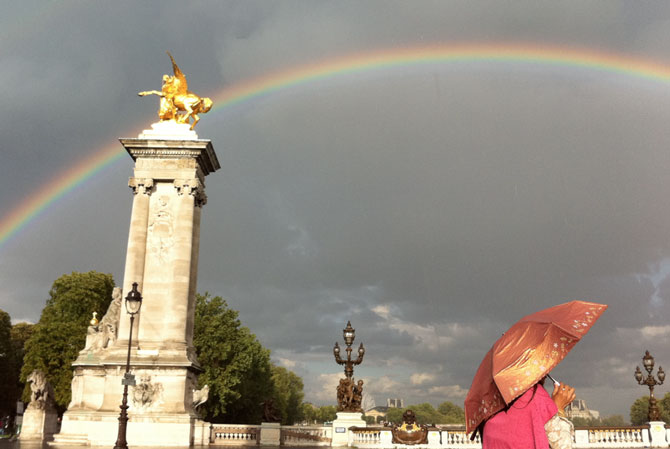 Sunshine and rain in the city of light (c) TheBookTrail