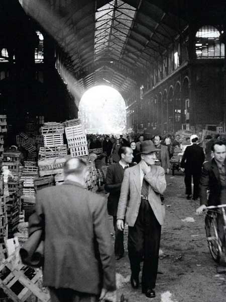 Paris market (as Charlie would have found it) Les Halles post WWII (a) anon