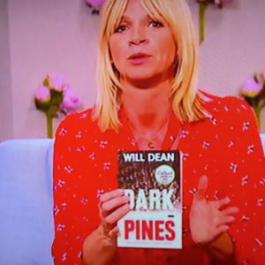 Will Dean on location – filming for the Zoe Ball Book club!