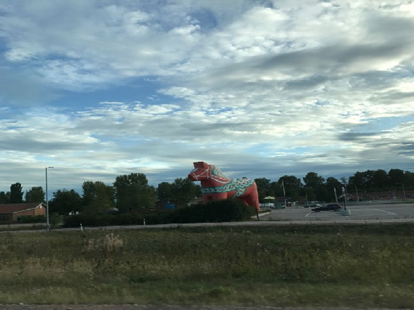 The world’s biggest Dala Horse in Dalarna (C) Elisabeth Norbäck