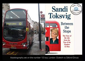 Between the Stops, on a London bus, with Sandy Toksvig