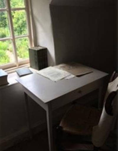 Hardy’s first writing table in his boyhood bedroom