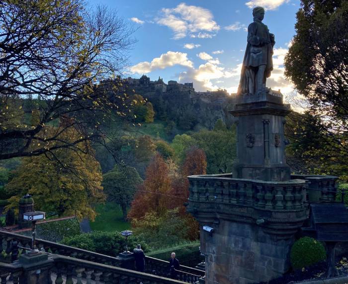 Castle and Princes Street (c) Nina Kaye