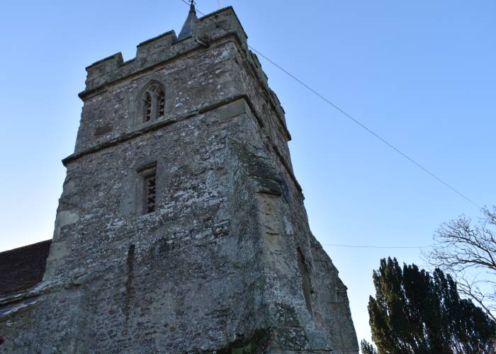 Brighstone church tower (c) Mary Grand