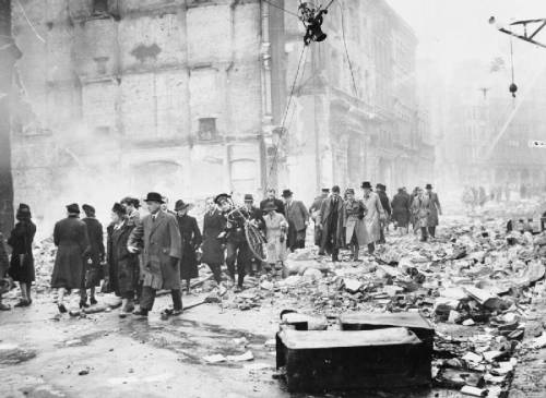 Bomb Damage in London 1940s