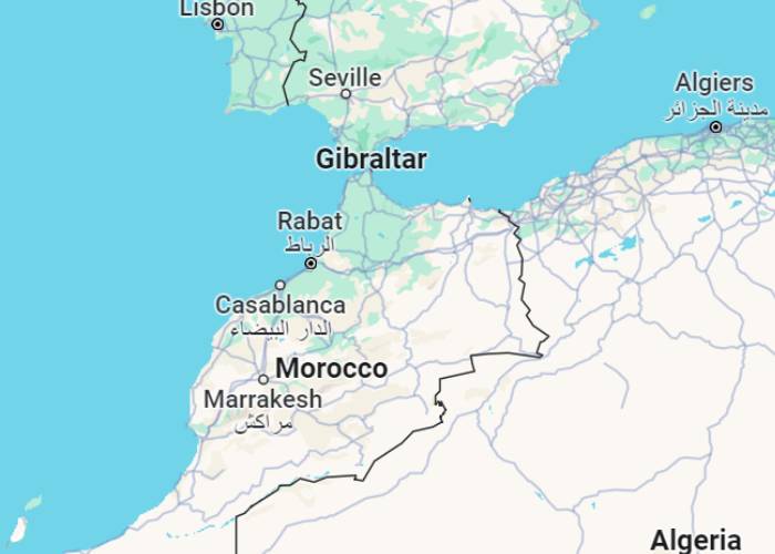 Morocco map