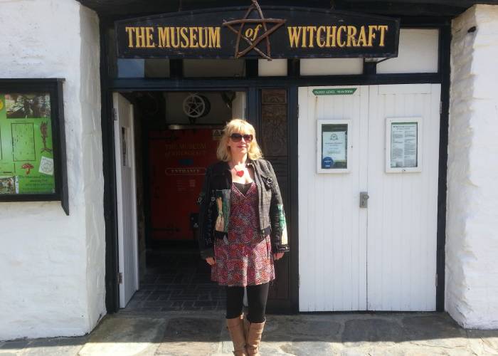 Syd outside the Museum of Witchcraft and Magic (c) Syd Moore