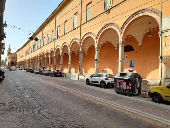 Remaining frontage of the Baraccano orphange (c) Glennis Virgo