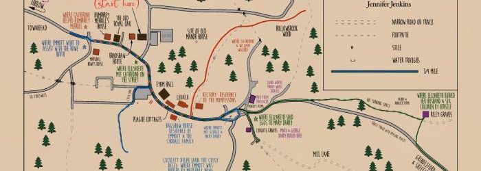 Eyam_ map (c) Jennifer Jenkins